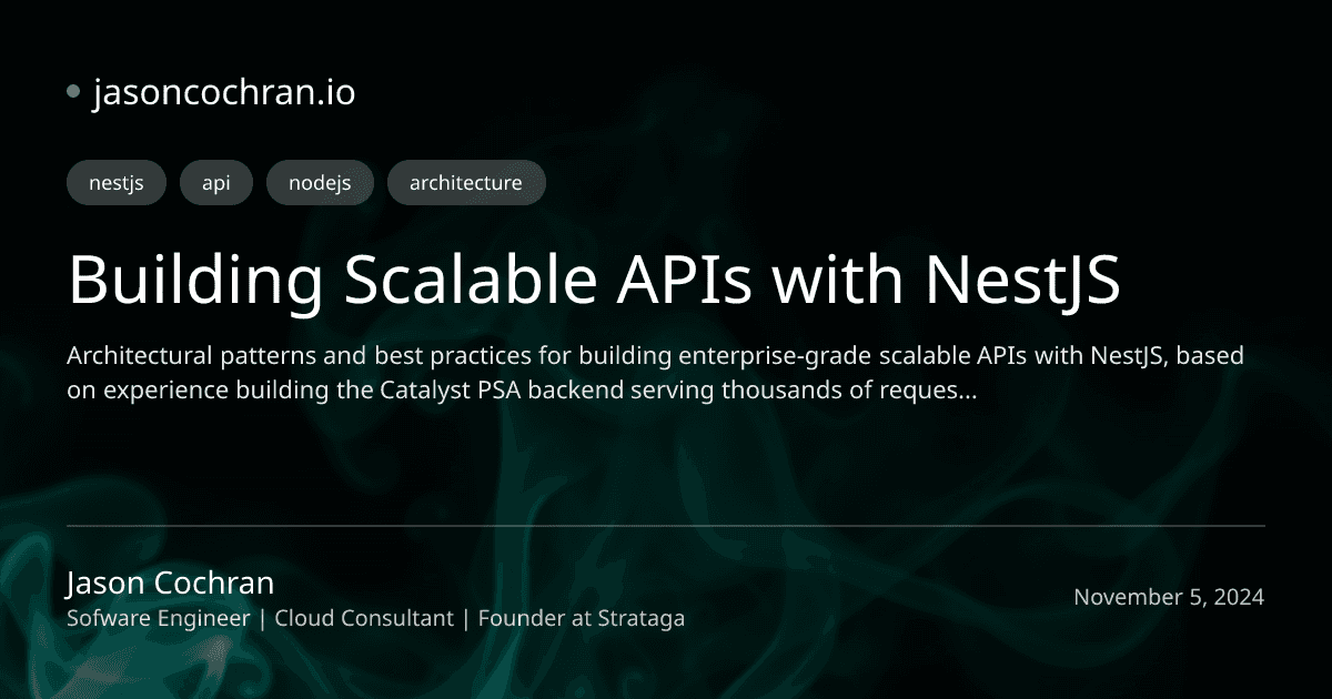 Building Scalable APIs with NestJS