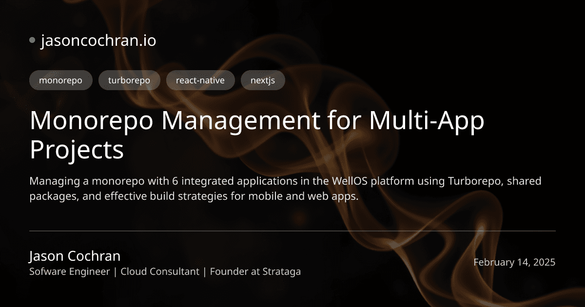 Monorepo Management for Multi-App Projects