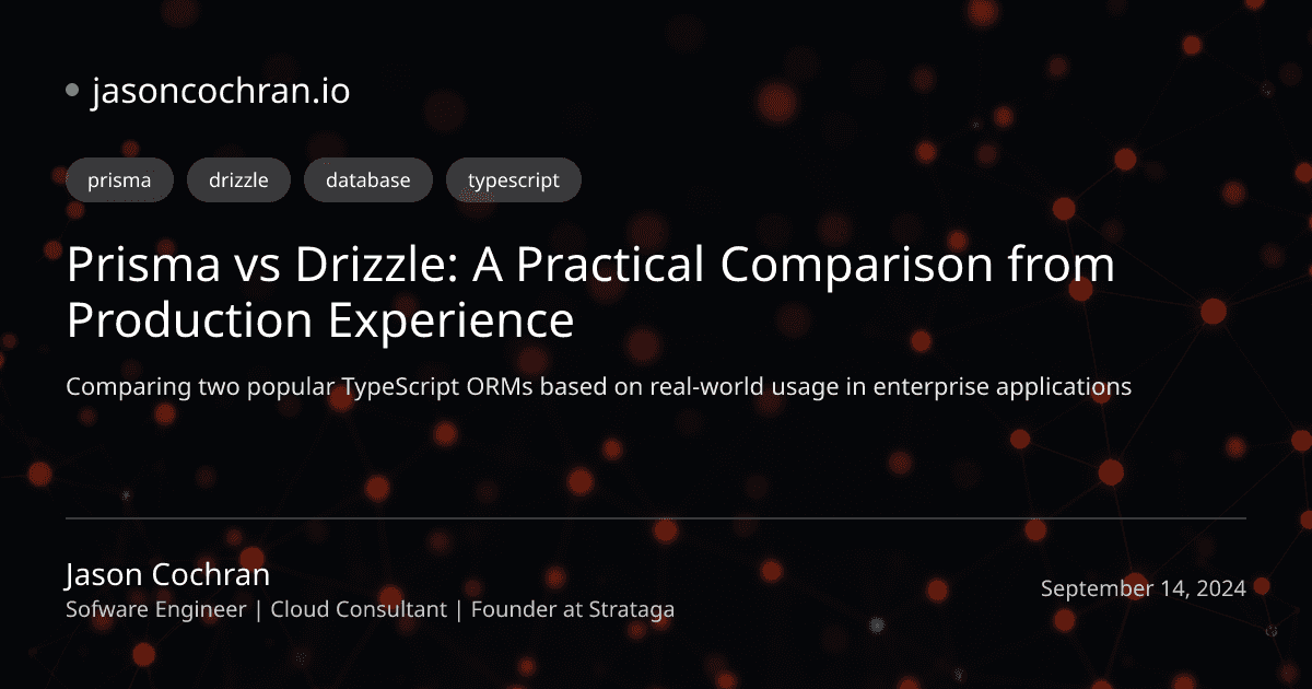 Prisma vs Drizzle: A Practical Comparison from Production Experience